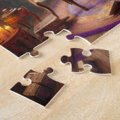 Bohemian Fortune Teller Mystical Tarot Décor ジグソーパズル (側面)