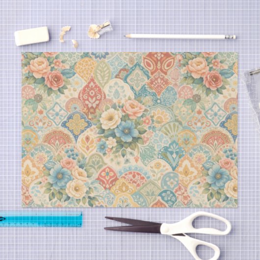 Bohemian Garden Mosaic 薄葉紙 (クラフト)