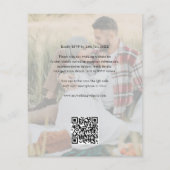 Bohemian Garden QR Code Photo Wedding Flyer チラシ (裏面)