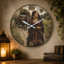Bohemian Gypsy Woman Vintage Caravan Art