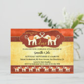 Bohemian Indian Elephants Rehearsal Dinner 招待状 (スタンド正面)