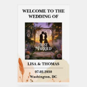 Bohemian Lace Dream Pattern Wedding アクリルサイン (正面)