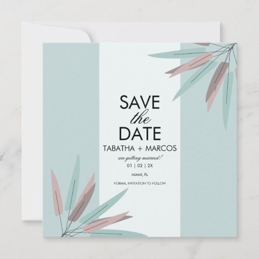 BOHEMIAN LEAF TRIBAL日付を保存 (正面)