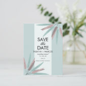 BOHEMIAN LEAF TRIBAL日付を保存 ポストカード (スタンド正面)