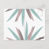 BOHEMIAN LEAF TRIBAL日付を保存 ポストカード (裏面)