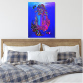 Bohemian Mermaid Canvas Wall Art キャンバスプリント (インサイチュ (寝室))