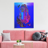 Bohemian Mermaid Canvas Wall Art キャンバスプリント (インサイチュ (リビング))