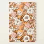 Bohemian Modern Orange and Peach Floral Planner プランナー手帳 (裏面)