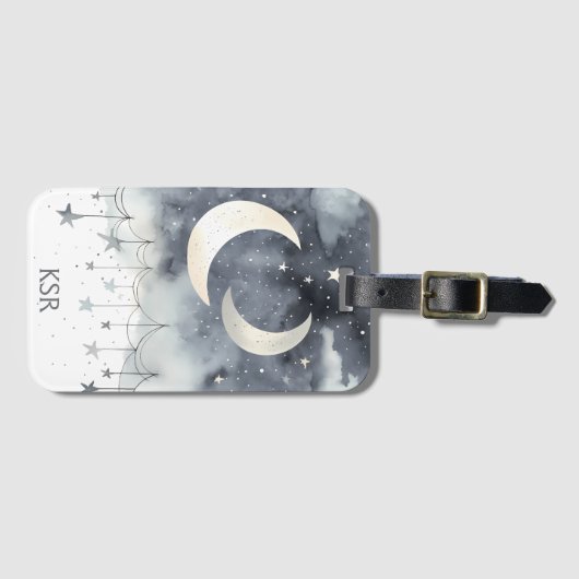 Bohemian Moon and Stars ラゲッジタグ (正面横)