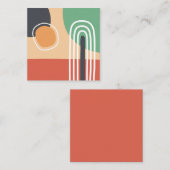Bohemian retro colors rainbow artwork ノートカード (正面/裏面)