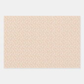 Bohemian romantic floral wedding shower ラッピングペーパーシート (正面2)