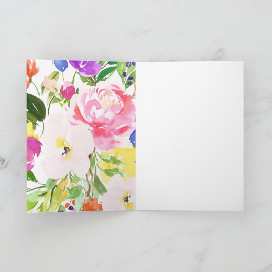 Bohemian Spring Floral Mother's Day Card カード (内部)