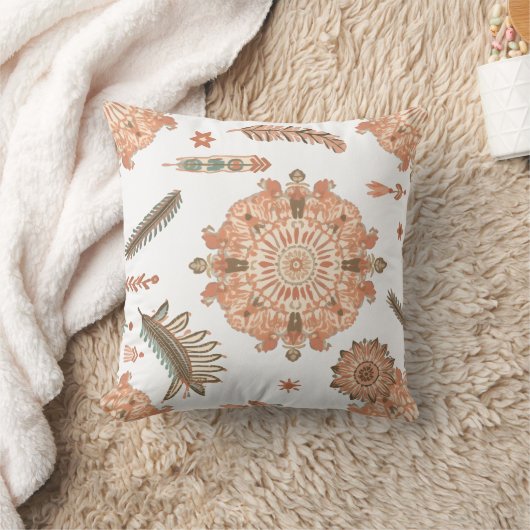 Bohemian Throw Pillow クッション (ブランケット)