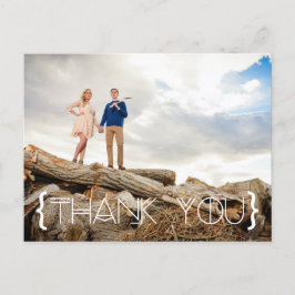 Bohemian Tribal Thank You Photo ポストカード