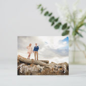 Bohemian Tribal Thank You Photo ポストカード (スタンド正面)