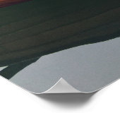 Bohinj湖の木製ボート，スロベニアの写真 ポスター (角)