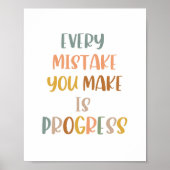 Bohoあなたが行う全ての間違いは進歩ポスター ポスター (正面)