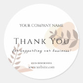 Bohoありがとうようこそおめでとうございます ラウンドシール (正面)