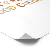 Bohoいい選択肢のポスターを作ろう ポスター (角)