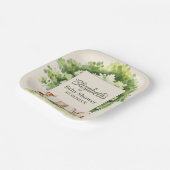 Bohoかわいいウッドランド動物の赤ちゃんシャワー ペーパープレート (傾斜あり)