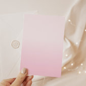 Bohoかわいいピンクの水の色ベビーガールベビーシャワー 招待状