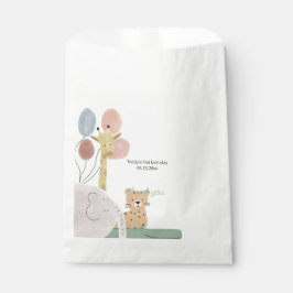 Bohoかわいい動物の誕生日パーティーのお願い フェイバーバッグ