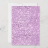 Bohoかわいい紫のフローラ蝶ガール赤ちゃんシャワー 招待状 (裏面)