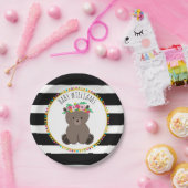 Bohoくまのカード・ストック刺激を受けたでカスタムなベビーシャワー ペーパープレート (パーティー)