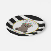 Bohoくまのカード・ストック刺激を受けたでカスタムなベビーシャワー ペーパープレート (アングル)