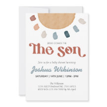 Bohoここ来でSon赤ちゃんシャワーの招待