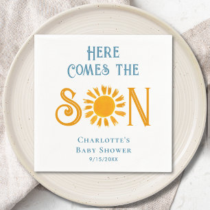 Bohoここ来でSon Sunshine Baby Shower スタンダードカクテルナプキン