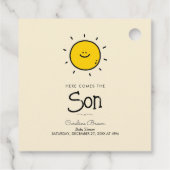 Bohoここ来に息子の赤ちゃんシャワー フェイバータグ (裏面)