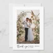 Bohoさんの結婚写真ありがとう サンキューカード (正面)