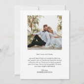 Bohoさんの結婚写真ありがとう サンキューカード (裏面)