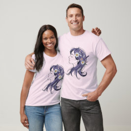 Bohoと美的スタイル用の女性のTシャツ Tシャツ