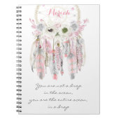 Bohoによって種族のDreamcatcherは原産の精神が開花します ノートブック (正面)