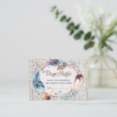 Bohoのおむつのラッフルの素朴なボヘミアの羽 エンクロージャーカード (スタンド正面)