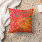 Bohoのろうけつ染めのクッション クッション (ブランケット)