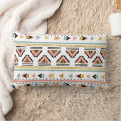 Bohoのアステカな様式 ランバークッション (ブランケット)