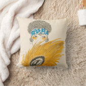 Bohoのアールデコ、綿の装飾用クッション クッション (ブランケット)