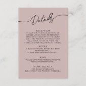 Bohoのエンクロージャカード結婚詳細。 エンクロージャーカード (正面)