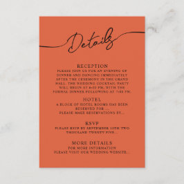 Bohoのエンクロージャカード結婚詳細。 エンクロージャーカード