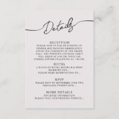 Bohoのエンクロージャカード結婚詳細。 エンクロージャーカード (正面)