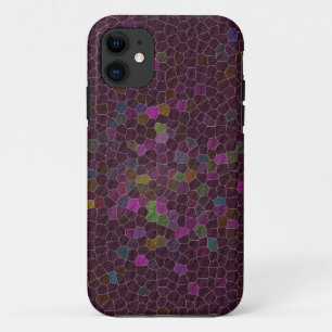 Bohoのクランベリーによってキルトにされるタイルの民族のグラフィック iPhone 11 ケース