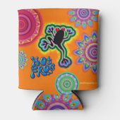 Bohoのサイケデリックなカエルはクーラーできます 缶クーラー (正面)