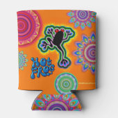 Bohoのサイケデリックなカエルはクーラーできます 缶クーラー (裏面)