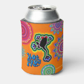 Bohoのサイケデリックなカエルはクーラーできます 缶クーラー (缶裏面)