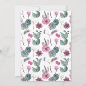 Bohoのサボテン、Succulent及び花柄|は感謝していしています サンキューカード (裏面)