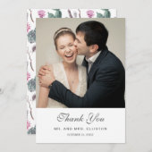 Bohoのサボテン、Succulent及び花柄|は感謝していしています サンキューカード (正面/裏面)