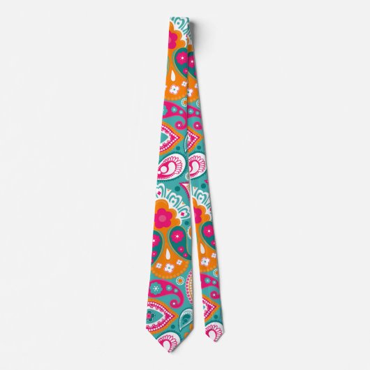 Bohoのシックなレトロの腰回りが大きなペイズリー ネクタイ (正面)